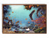 mocha wood framed batfish original painting wall art print